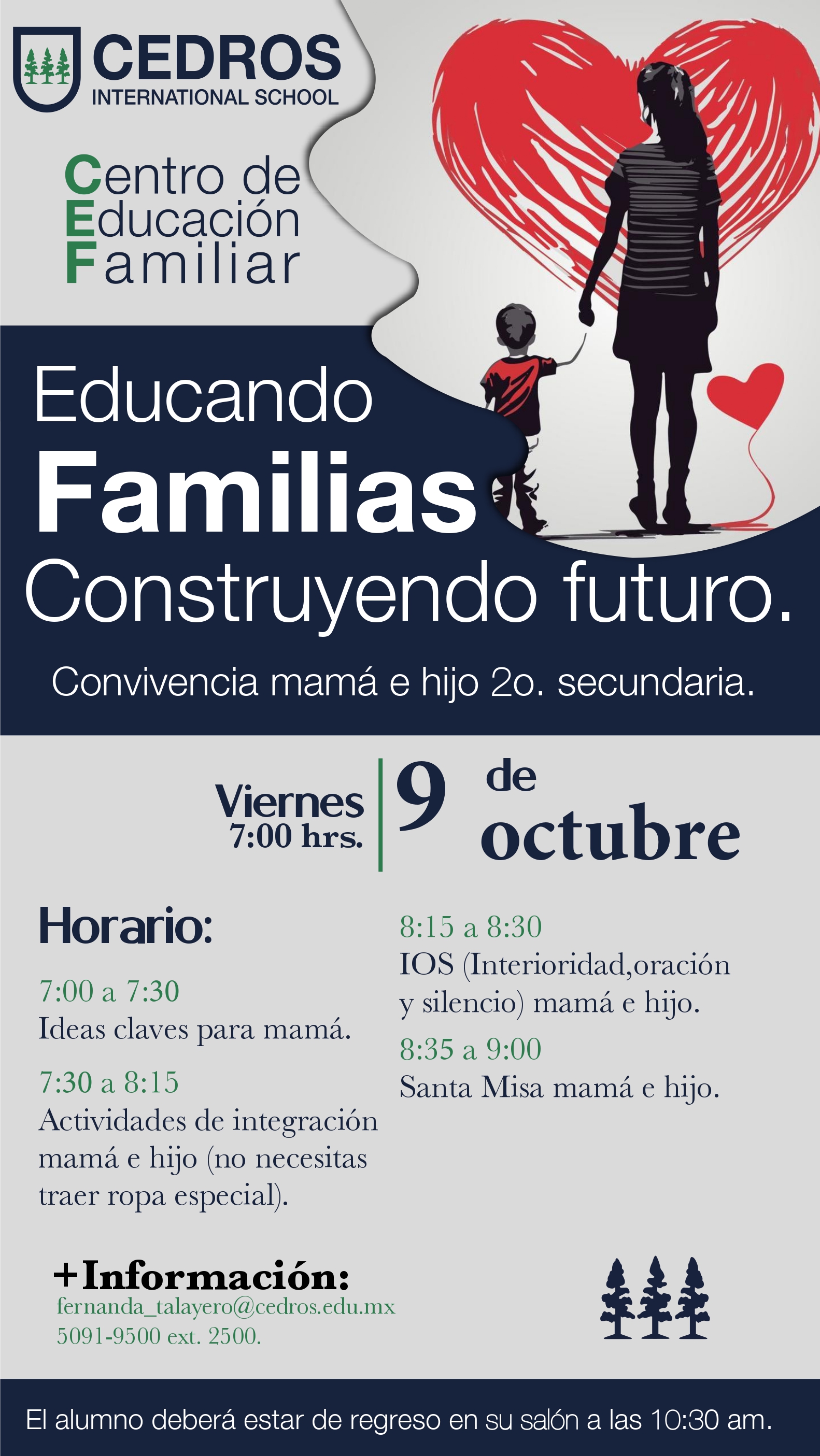 Postal de Convivencia mamá e hijo 2o secundaria
