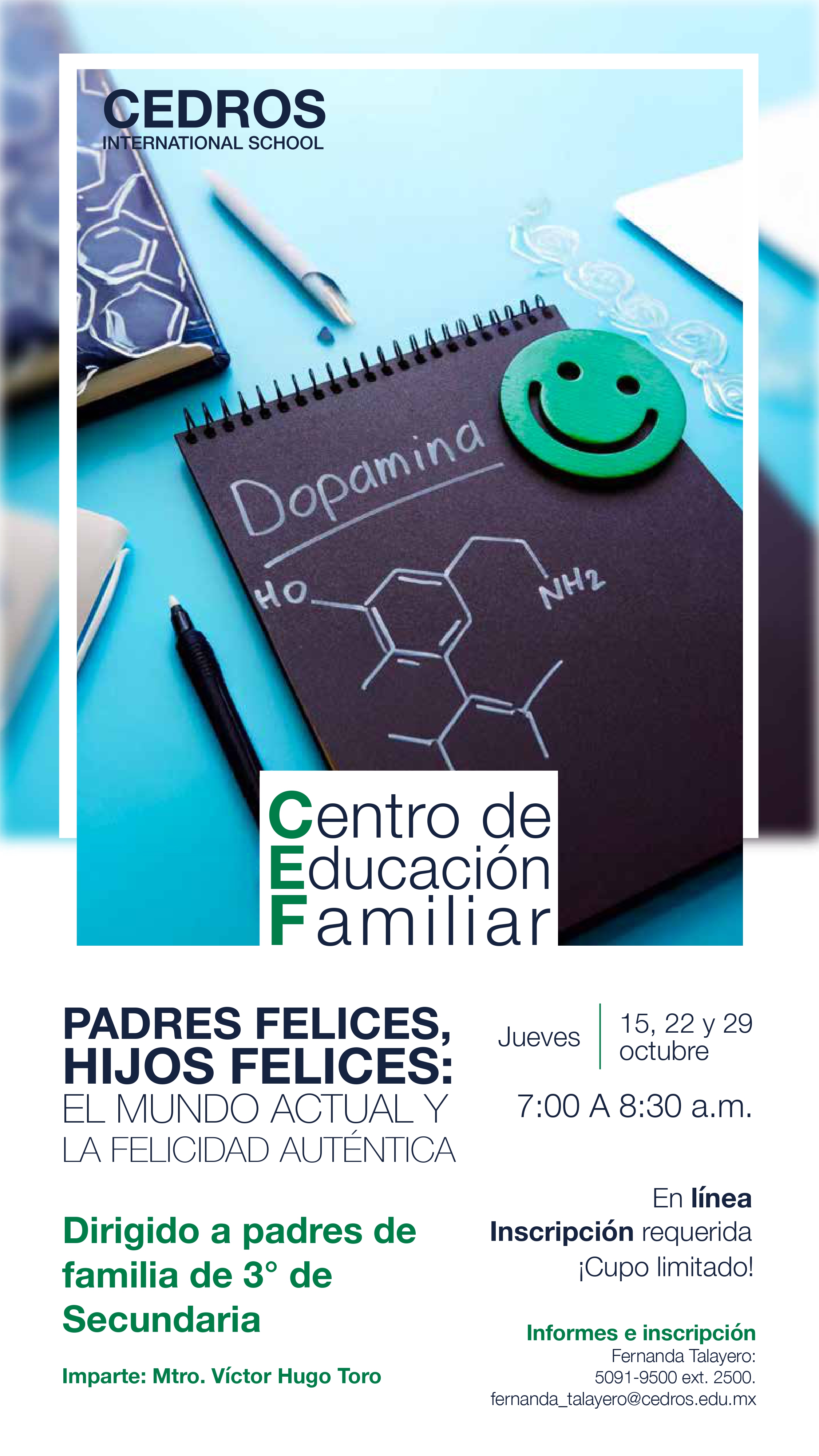 Postal de Padres felices, hijos felices - 3o secundaria