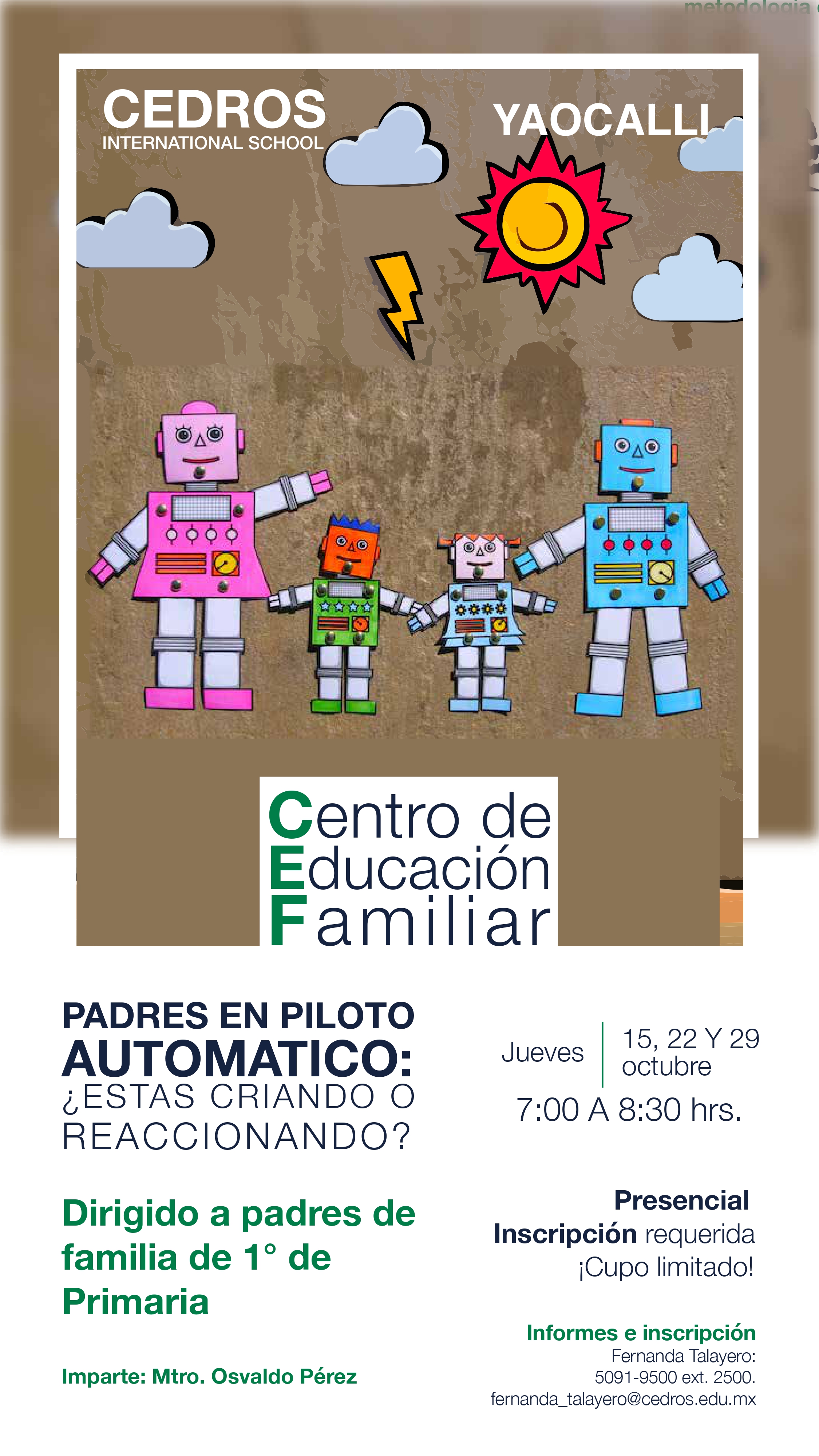 Postal de Padres en piloto automático - 1o primaria