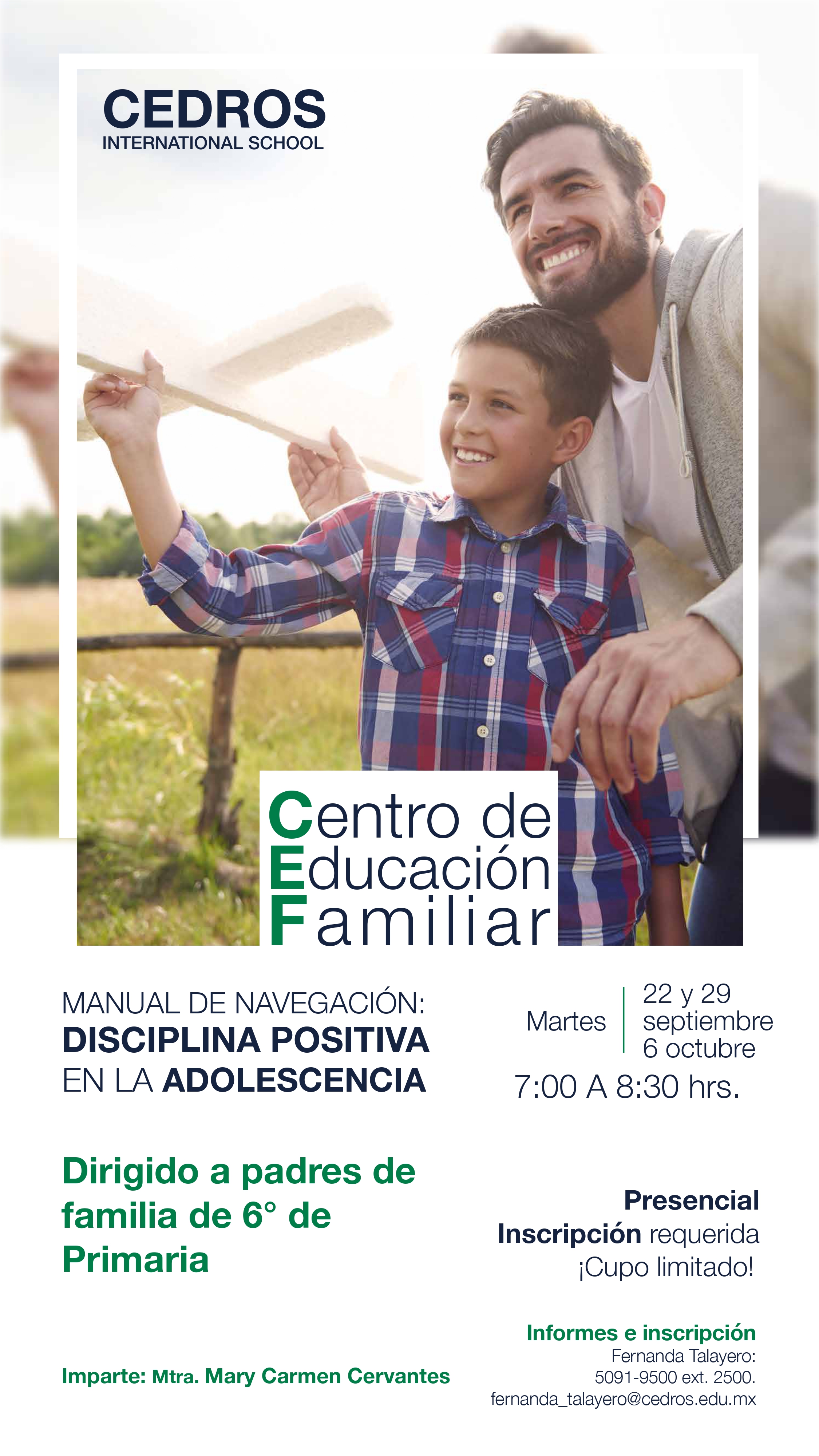 Postal de Disciplina positiva, sobrevivir (y disfrutar) a tu adolescente - 6o primaria